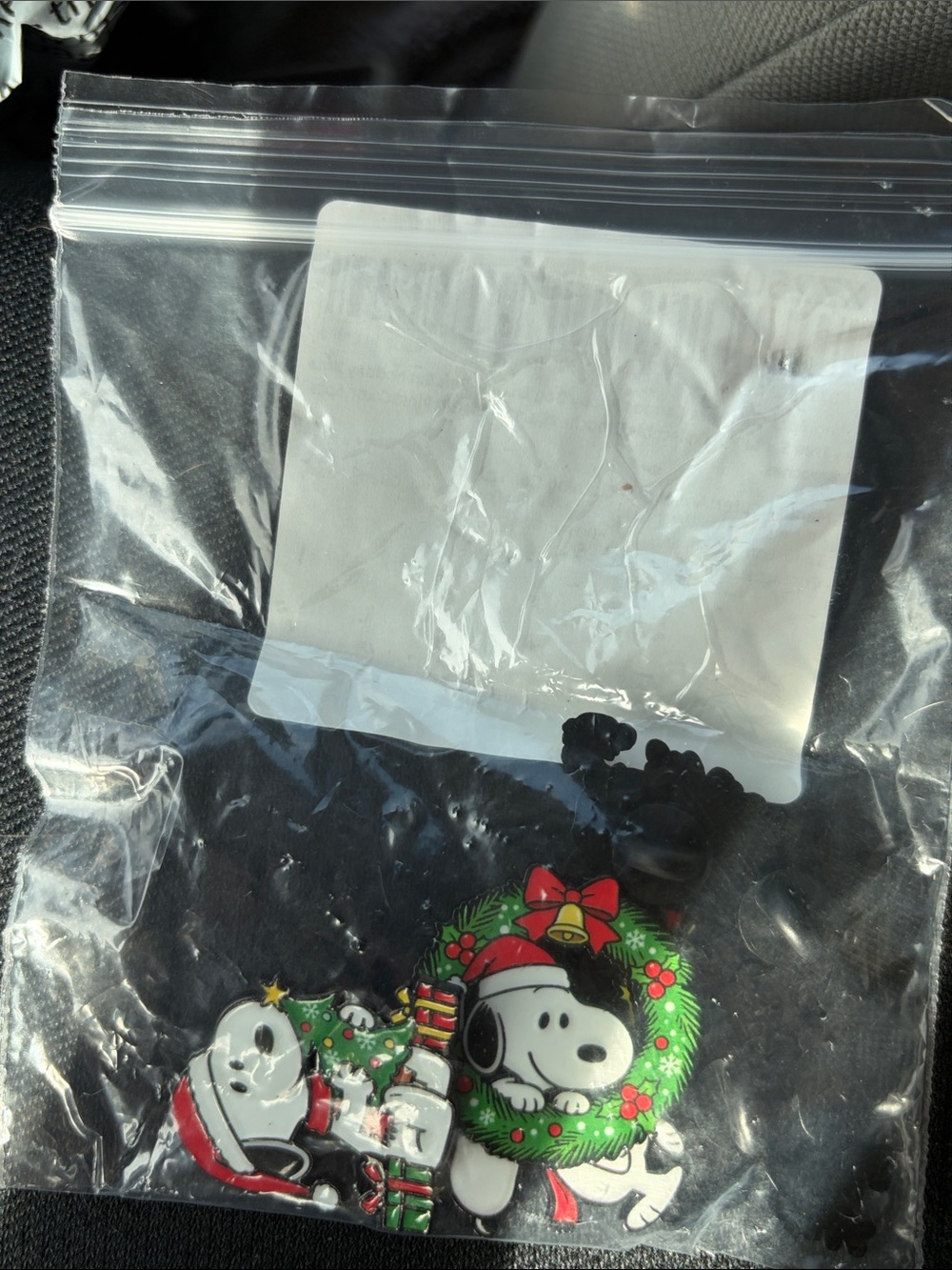 Set of 6 Peanuts Snoopy Christmas Enamel Pins Lot Holiday Stocking Stuffers New - Picture 4 of 6